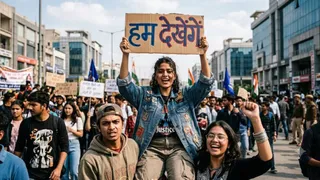 जंतर-मंतर पर गूंजी फैज की नज्म, चार दशक पुरानी कविता बनी Gen-Z की आवाज