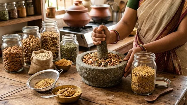 घर पर बनाएं देसी प्रोटीन पाउडर, जानें आसान रेसिपी घर पर बनाएं देसी प्रोटीन पाउडर, जानें आसान रेसिपी